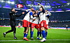 HSV-Profis bejubeln ein Tor im Volksparkstadion