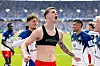 HSV-Profi Luka Vuskovic feiert sein Tor zum 2:1 gegen Freiburg.