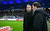 Kasper Hjulmand und Merlin Polzin reden an der Seitenlinie