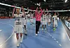 HSV Hamburg bejubelt einen Sieg beim HC Erlangen in der Bundesliga