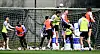 Ein Kopfballduell im St. Pauli-Training
