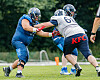 Gian de Guzman beim Football-Training der Hamburg Blue Devils