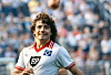 Der mittlerweile an Krebs erkrankte Kevin Keegan bei einem Spiel mit dem HSV