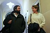 Christina Block und Anwalt Ingo Bott auf dem Weg zum Prozess.