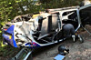 Das Auto von Jos Verstappen nach dem schweren Unfall