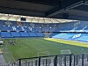 Blick von der Nordtribüne auf den Rasen im Volksparkstadion