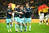 Joshua Kimmich jubelt mit DFB-Teamkollegen