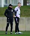Alexander Blessin und Eric Smith im St. Pauli-Training