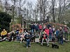 Protest vor dem Kriegerdenkmal in Bramfeld