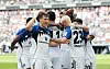 HSV-Profis bejubeln ein Tor in Frankfurt