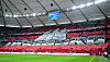 Große Hamburg-Choreografie auf der Nordtribüne im Volksparkstadion