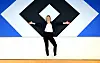 Laura Ludwig vor einer HSV-Wand