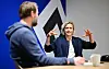 Laura Ludwig im MOPO-Interview vor einer HSV-Wand
