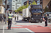 Zum bundesweiten Verkehrssicherheitsaktionstag führte die Polizei in der HafenCity eine große Kontrolle durch.