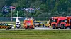 Das Flugzeug landete auf der „Nase“ – der Flughafen war zweieinhalb Stunden gesperrt.