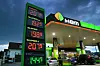 Tankstelle, Benzinpreisanzeige