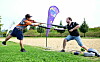 Spieler des GTV 72 in Hamburg spielen Jugger und präsentieren die Sportart beim Active City Day