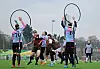 Spieler des FC St. Pauli beim Quadball in Hamburg