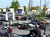 Mahnwache in Billbrook: Ein Radfahrer wurde hier von einem Lkw überrollt.