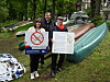 Schrottkanus am Alsterufer