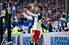 HSV-Stürmer Otto Stange ärgert sich über eine vergebene Torchance