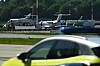 Der Business-Jet nach der Notlandung am Hamburg Airport.