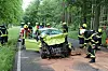 Schwerer Unfall in Bad Doberan: Der Fahrer des Wagens wurde schwer verletzt und befindet sich in Lebensgefahr.