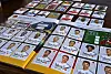 DFB-Spieler in einem Sammmelalbum von Panini vor der Übernahme von Topps