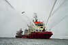 Das Hamburger Feuerlöschboot „Branddirektor Westphal“ (Archivbild).