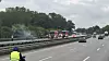 Auf der A1 führte ein brennendes Fahrzeug zu kilometerlangem Stau.