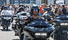 Die Speerspitze der Gleichberechtigung: Harley-Fahrer. Hier bei der Abschlussparade der Harley Days 2025.