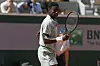 Moise Kouame beim Jubel während eines Tennismatches.
