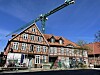 In der Harburger Schlossstraße entsteht hinter diesen historischen Häusern ein Garner Hotel.