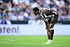 Andreas Hountondji nach einer vergebenen Chance für den FC St. Pauli
