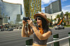 Touristin fotografiert