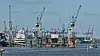 Hafen an der Elbe