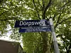 Straßenschild „Dörpsweg“ in Eidelstedt