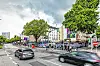 Blick von der Reeperbahn auf die Hotel-Baustelle an der „Heißen Ecke“