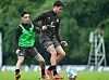 Max Brandt und Hugo Teixeira im Trainingslager des FC St. Pauli in Herzlake.