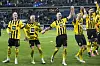 BVB-Spieler Brandt, Reus, Wolf und Süle jubeln