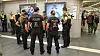 Die „Quattro-Streife“ am Hauptbahnhof bei einer Großkontrolle am Hamburger Hauptbahnhof.