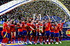 Die spanische Nationalmannschaft feiert den EM-Titel