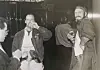 Peter Grabe (r.) auf einer Kiez-Party Ende der 80er-Jahre.