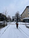 Radweg Schnee