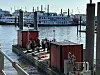 Rettungskräfte an der Elbe.