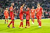 Eric Maxim Choupo-Moting, Leroy Sané und Sadio Mané (v.l.) freuten sich am Dienstag über den 5:0-Sieg der Bayern gegen Pilsen
