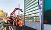 Lärmschutzwand wird aufgebaut