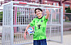 Fan aus Saudi-Arabien mit Fußball vor Tor in Hamburg zur WM-Vorschau