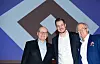 Marcell Jansen (Mitte), Michael Papenfuß (l.) und Bernd Wehmeyer bilden noch bis zur Wahl im Juni das HSV-Präsidium.