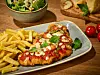 Warum nicht mal ein Pizzaschnitzell zum Mittagstisch in Bahrenfeld